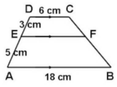 Pada gambar di bawah ini, panjang EF adalah