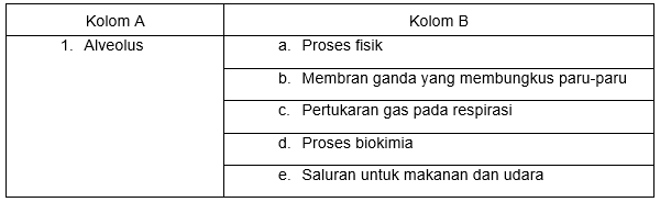 Pasangkan Kolom A Dengan Kolom B