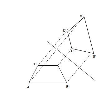 Perhatikan gambar ! Pencerminan dari trapesi...
